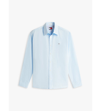 Tommy Jeans Poplin-skjorte med broderet bl�t logo