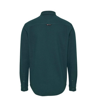 Tommy Jeans Camisa de flanela verde