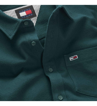 Tommy Jeans Camisa de flanela verde