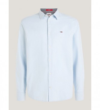 Tommy Jeans Oxford Essential srajca klasičnega kroja modra