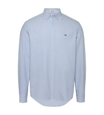 Tommy Jeans Regular fit oxford overhemd blauw