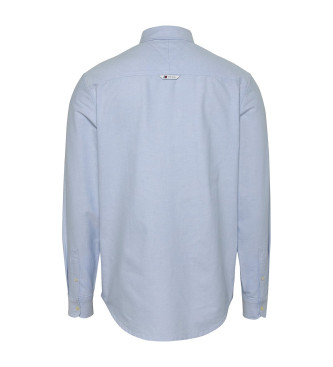 Tommy Jeans Camisa oxford de corte regular azul