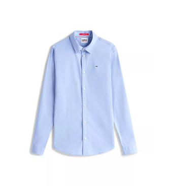 Tommy Jeans Camisa Poplin Original Esticada Lavanda