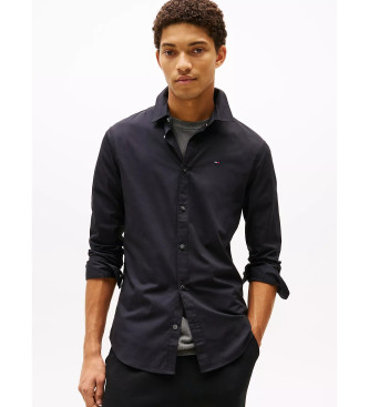 Tommy Jeans Origineel Stretch Poplin Overhemd Zwart