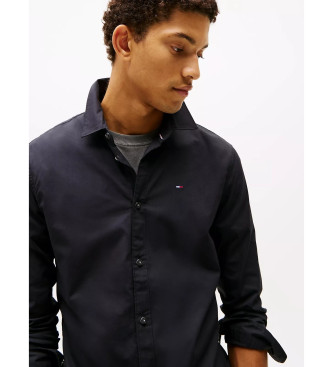 Tommy Jeans Origineel Stretch Poplin Overhemd Zwart
