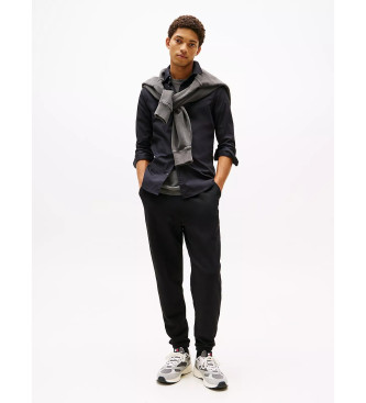 Tommy Jeans Origineel Stretch Poplin Overhemd Zwart