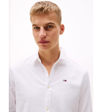 Tommy Jeans TJM Slim Stretch Oxford Shirt blanc