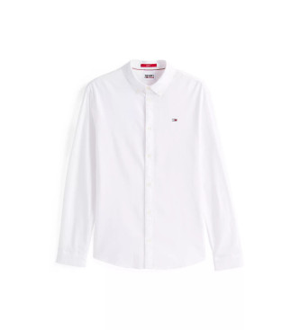 Tommy Jeans TJM Slim Stretch Oxford Shirt blanc