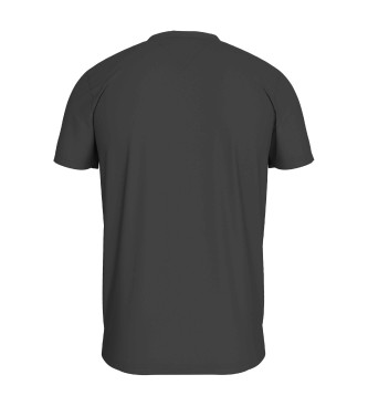 Tommy Jeans Dunkelgraues schmal geschnittenes T-Shirt