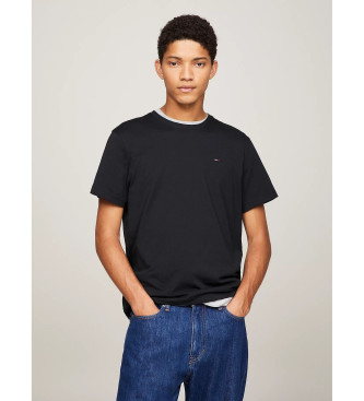 Tommy Jeans Schwarzes schmal geschnittenes T-Shirt