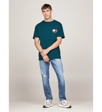 Tommy Jeans T-shirt med logotyp p ryggen grn