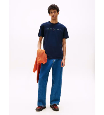 Tommy Jeans T-shirt with navy linear logo