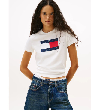 Tommy Jeans T-shirt med vit logopatch