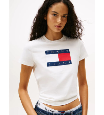 Tommy Jeans T-shirt med vit logopatch