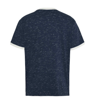 Tommy Jeans T-shirt con profili a contrasto e logo blu navy