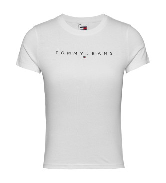 Tommy Jeans Majica tankega kroja z belim logotipom