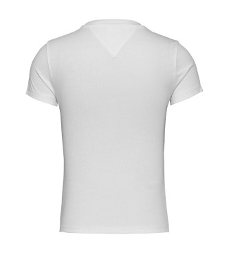 Tommy Jeans Schmal geschnittenes T-Shirt mit weiem Logo