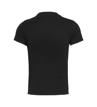 Tommy Jeans Slim fit t-shirt med sort logo