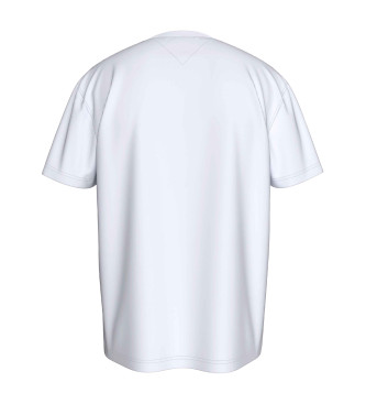 Tommy Jeans T-shirt com gola redonda e logtipo branco