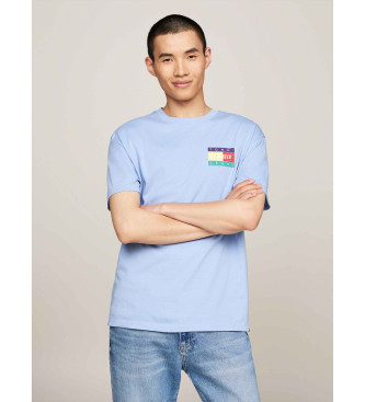Tommy Jeans T-shirt com gola redonda e logtipo azul nas costas