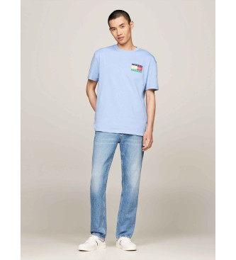 Tommy Jeans T-shirt med rund hals og blt logo p ryggen