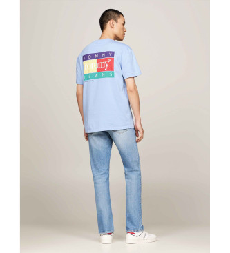 Tommy Jeans Round neck T-shirt with blue back logo