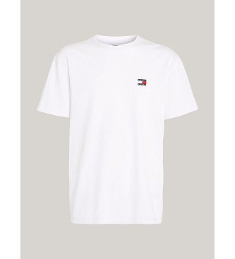 Tommy Jeans T-shirt med rund hals og hvid patch