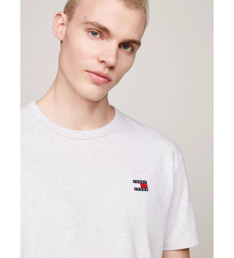 Tommy Jeans Rundhals-T-Shirt mit grauem Aufnher