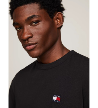 Tommy Jeans T-shirt  col rond avec patch noir