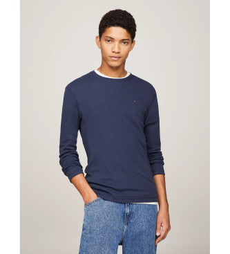 Tommy Jeans Slim fit marine t-shirt met lange mouwen 