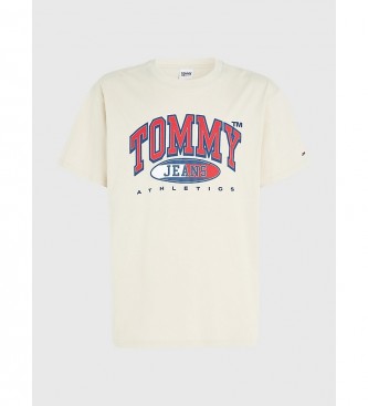Tommy Jeans Camiseta Essential Amplia Logo beige