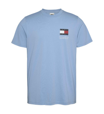 Tommy Jeans T-shirt essencial de corte justo com logtipo azul