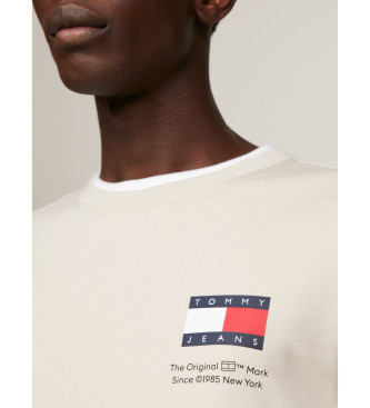 Tommy Jeans Essential T-shirt i slim fit med offwhite logo