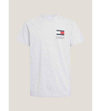 Tommy Jeans T-shirt Essential slim fit z szarym logo