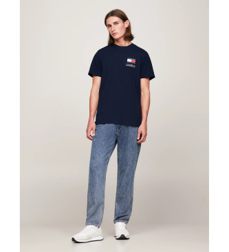 Tommy Jeans Koszulka Essential slim fit z granatowym logo