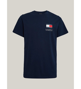 Tommy Jeans T-shirt essencial de corte justo com logtipo azul-marinho