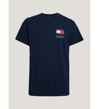 Tommy Jeans Essential T-Shirt mit schmaler Passform und marineblauem Logo