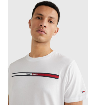 Tommy Jeans T-shirt Essential Flag blanc