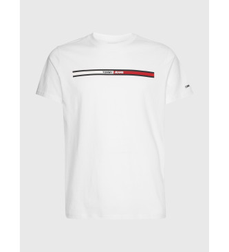 Tommy Jeans Essentile vlag T-shirt wit