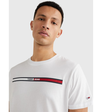 Tommy Jeans Essentile vlag T-shirt wit