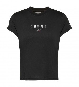 Tommy Jeans Essential Logo 2 T-shirt zwart