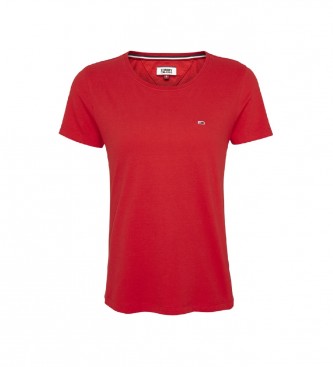 Tommy Jeans T-shirt essenziale con logo rosso