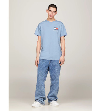 Tommy Jeans Essentieel Slim T-shirt met Logo blauw