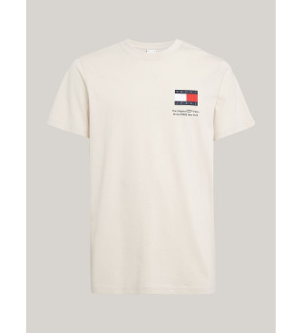Tommy Jeans Camiseta Essential Slim con Logo beige
