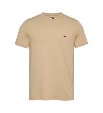 Tommy Jeans Ekstra slim fit beige marmoreret T-shirt