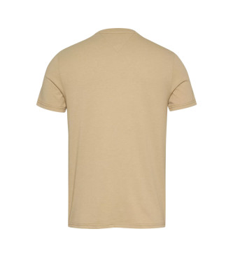 Tommy Jeans Ekstra slim fit beige marmoreret T-shirt