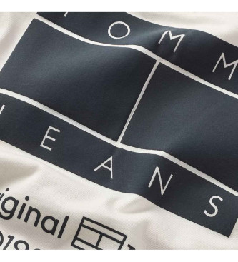 Tommy Jeans Bela majica z logotipom