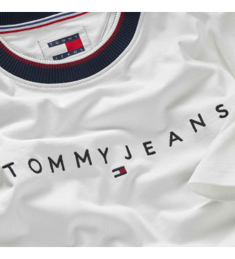 Tommy Jeans White logo T-shirt