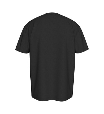 Tommy Jeans T-shirt com logtipo preto