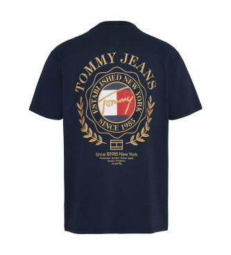 Tommy Jeans Luksusowy granatowy T-shirt